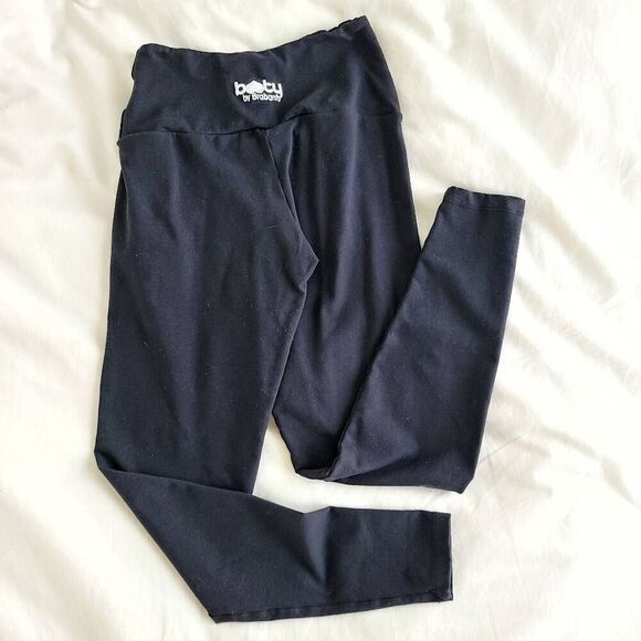 Booty by Brabants Leggings Pants Women's One Size Black Pull On Comfort Stretch - Picture 1 of 4